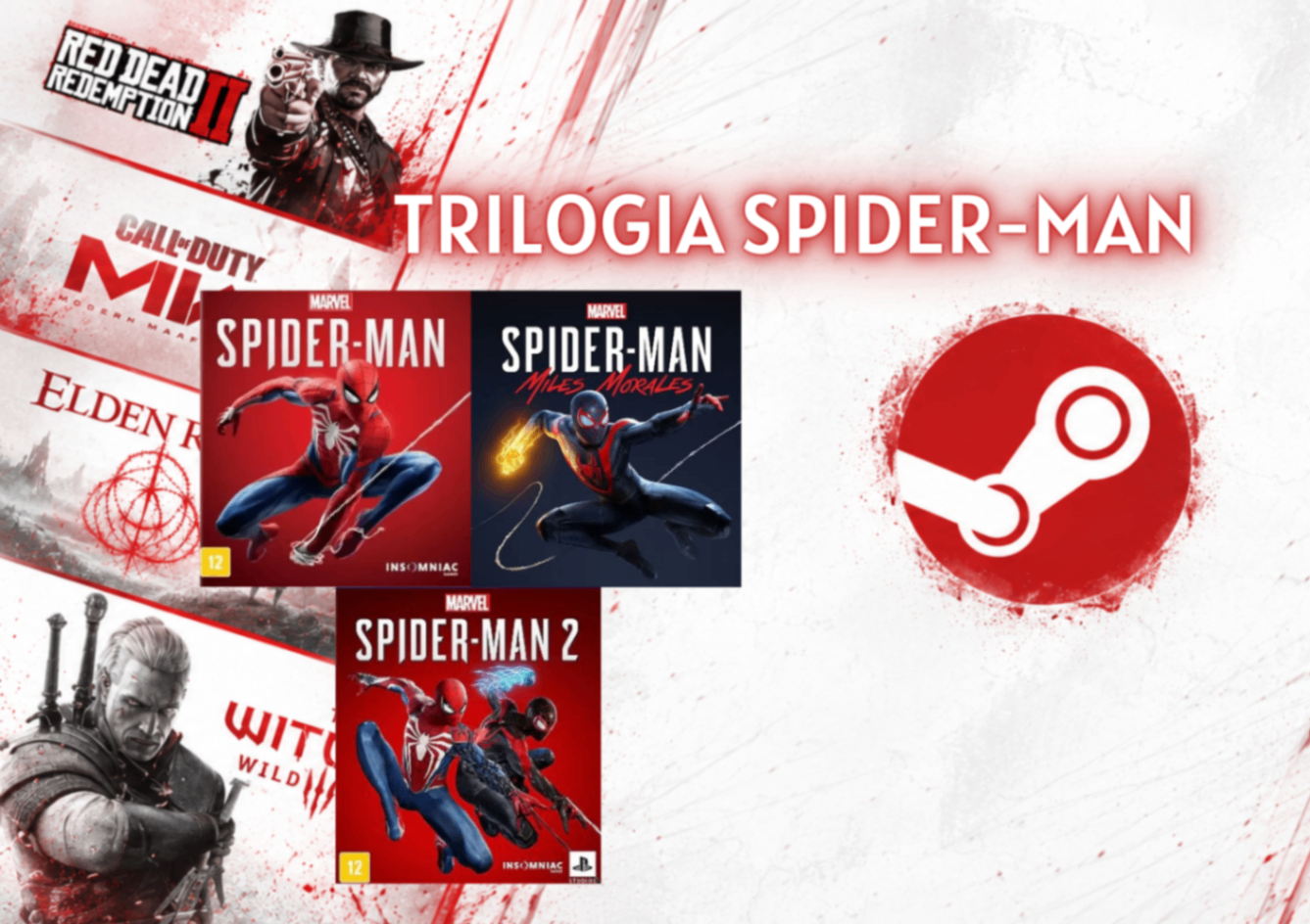 TRILOGIA SPIDER-MAN - CONTA OFFLINE STEAM