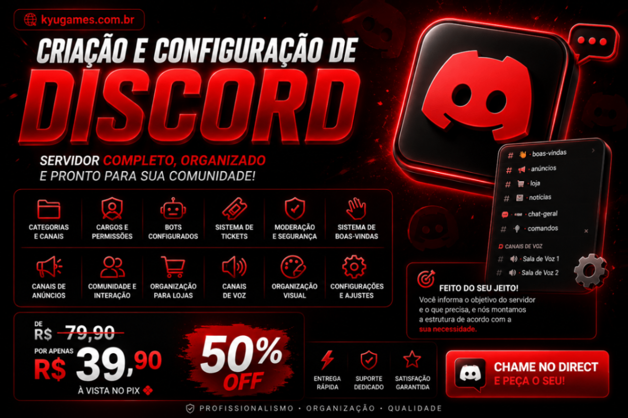 Criação e Configuração de Discord