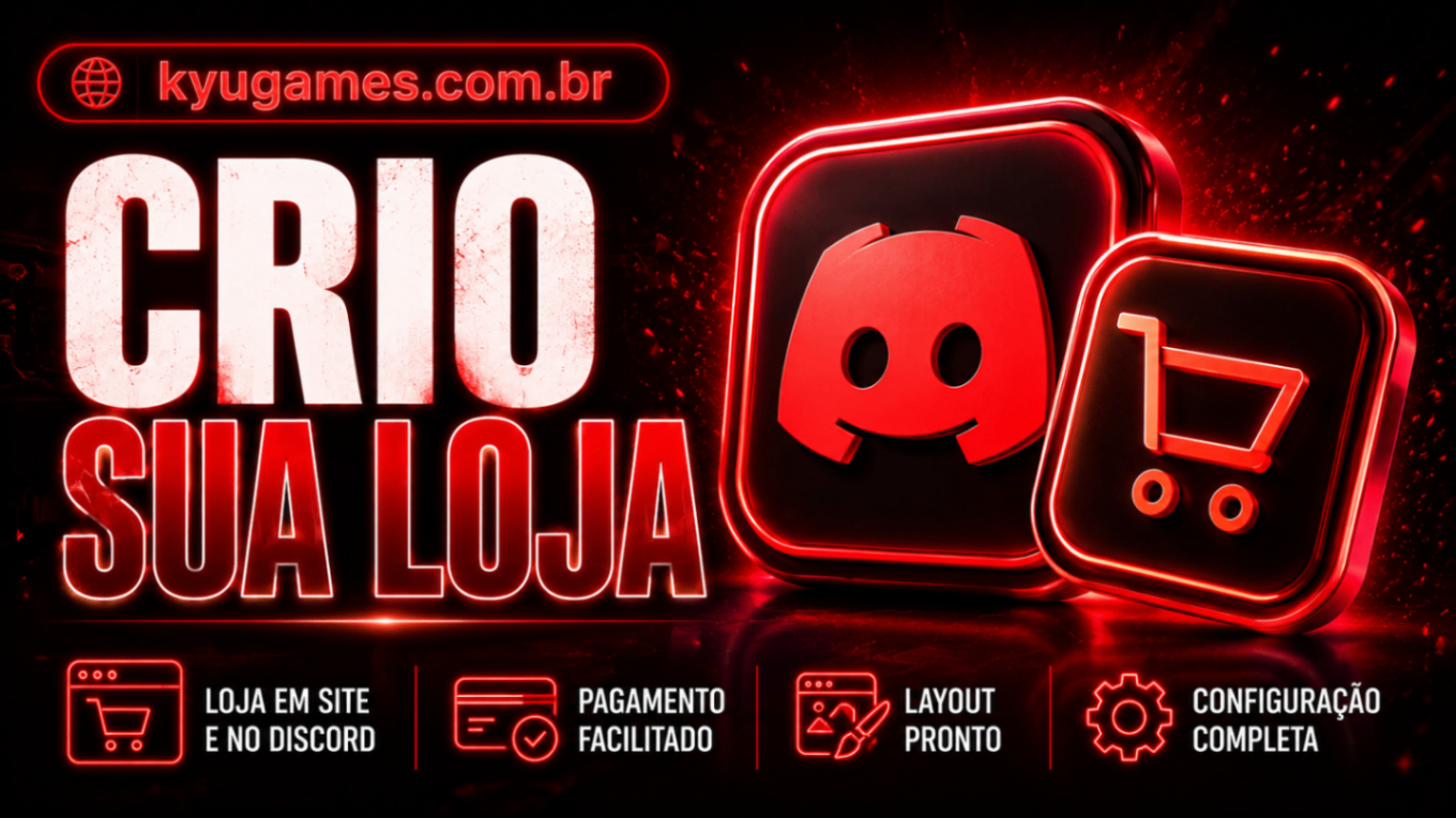 CRIAÇÃO DE LOJA(DISCORD E SITE)